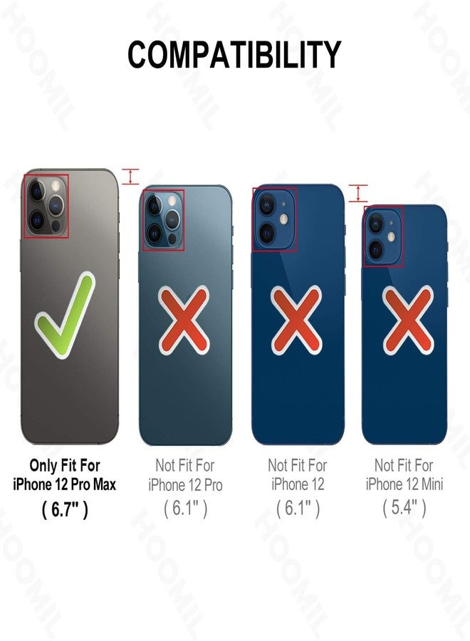 HOOMIL Crystal Clear Case for iPhone 12 Pro Max 6.7-Inch Phone Cover | Non-Yellowing, Drop Protection, Anti-Scratch, Transparent, Hard Back - Image 2