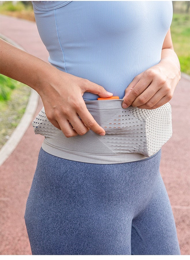 Sports Waist Bag Running Belt Running Pack Bag for Women Men Slim Running Belt Storage Belt Bag for Sports Travel Cycling Hiking Workout Fitness 4 Large Security Pockets - Image 4