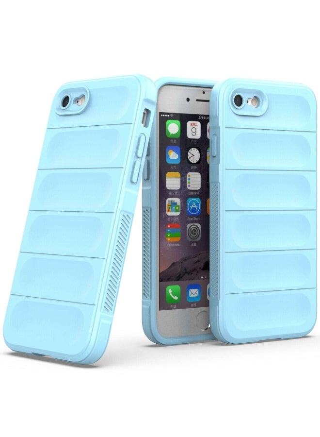 Premium Protection Back Silicone Case Compatible with Iphone 7/8/Se 2020/Se 2022 Magic Shield Shockproof Case with Camera Protection (Baby blue) - Image 1