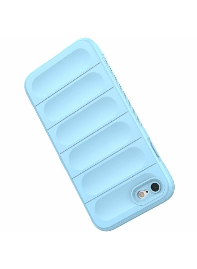 Premium Protection Back Silicone Case Compatible with Iphone 7/8/Se 2020/Se 2022 Magic Shield Shockproof Case with Camera Protection (Baby blue) - Image 4