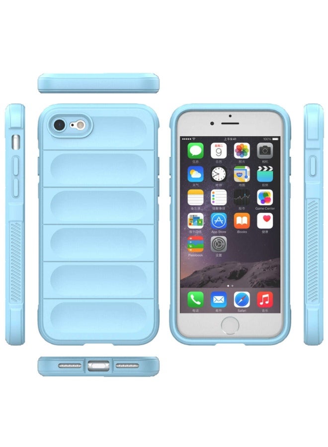 Premium Protection Back Silicone Case Compatible with Iphone 7/8/Se 2020/Se 2022 Magic Shield Shockproof Case with Camera Protection (Baby blue) - Image 5