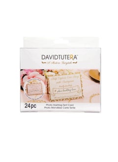 Instagram Tent Cards Gold Ivory Blush 5.5 x 4.25 inches 24 pieces