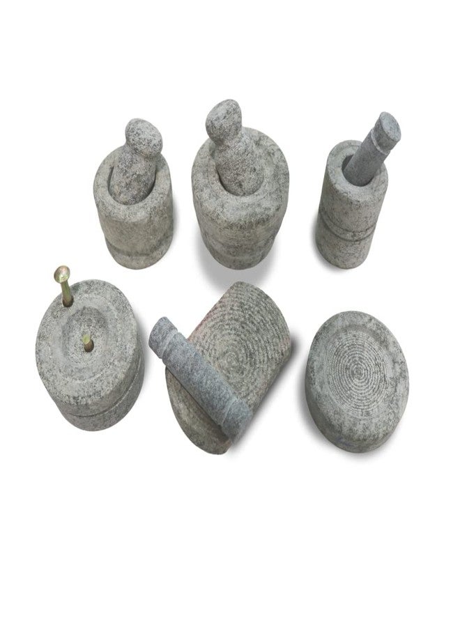 Subaa Stone Miniature Set for Pooja or Kids Toys/Karukal (Natural Stone) Miniature Stone Set Gruhapravesam Set - Image 1