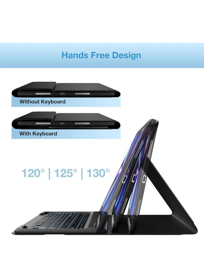 Stylish Black Keyboard Folio for iPad Air (2024) and iPad Pro 12.9” - Image 4