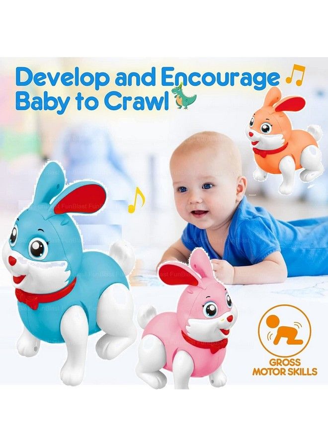 FunBlast Dancing Rabbit Toy Musical Rabbit Toy With Flashing Light And Sound Funny Bunny Toys For Kids Light And Sound Toys For Kids Boys Girls Birthday Gift Toys For Kids (Orange) - Image 5