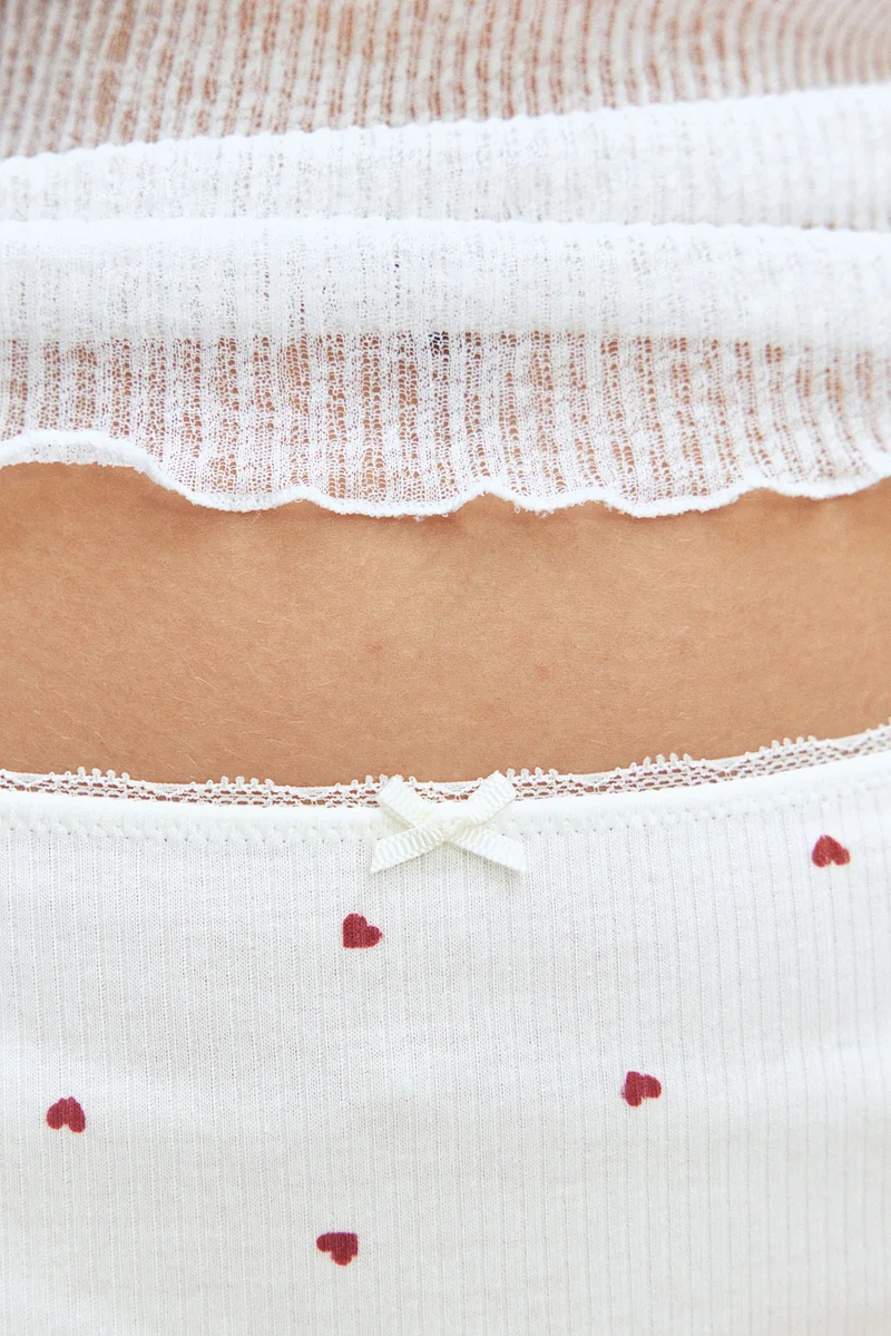 H&M 2-pack pointelle thong briefs