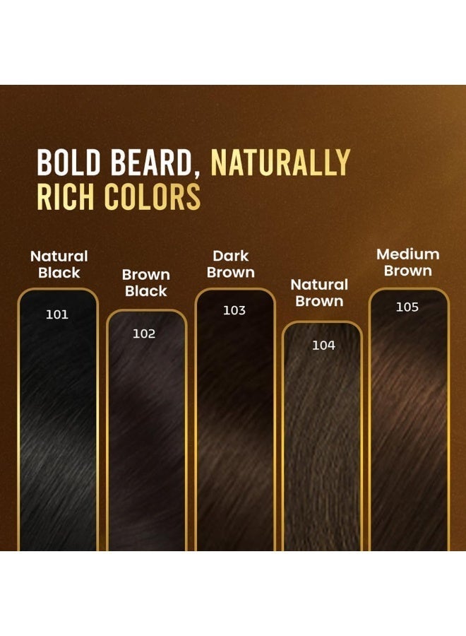 Bigen Men's Beard Color, 20g+20g - Natural Black B101 - Image 3