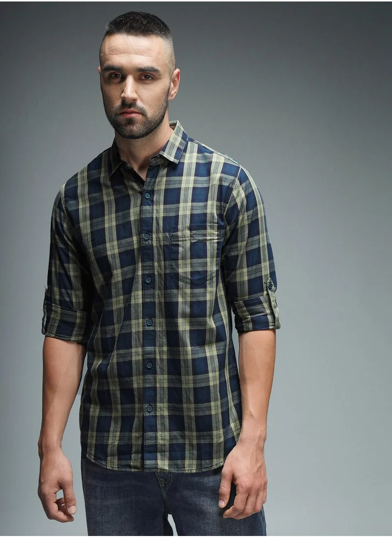 هاي ستار Men Green Shirt