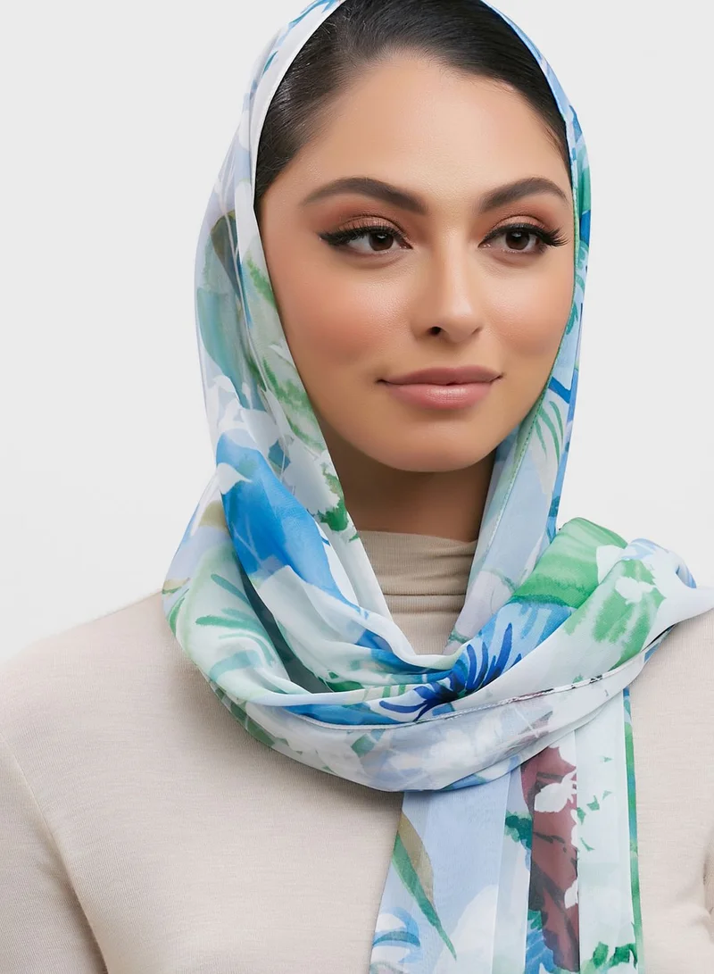 Tuva Shawl by Modanisa Casual Printed Scarf