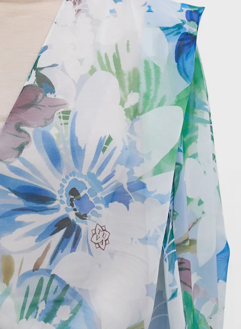 Tuva Shawl by Modanisa Casual Printed Scarf