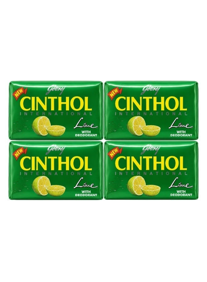 Godrej Cinthol Soap (Lime) 175g X 4Pcs - Image 1