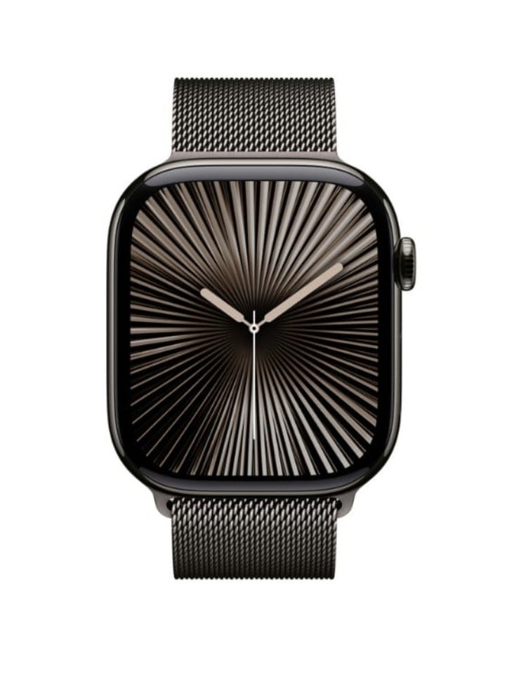 Haino Teko SQ-13 Series 10 Jet Black Smart Watch With Large Screen AMOLED Display AI Voice Assistance 3 Pair Straps and Charging Cable Black Designed for Ladies and Gents - Image 1