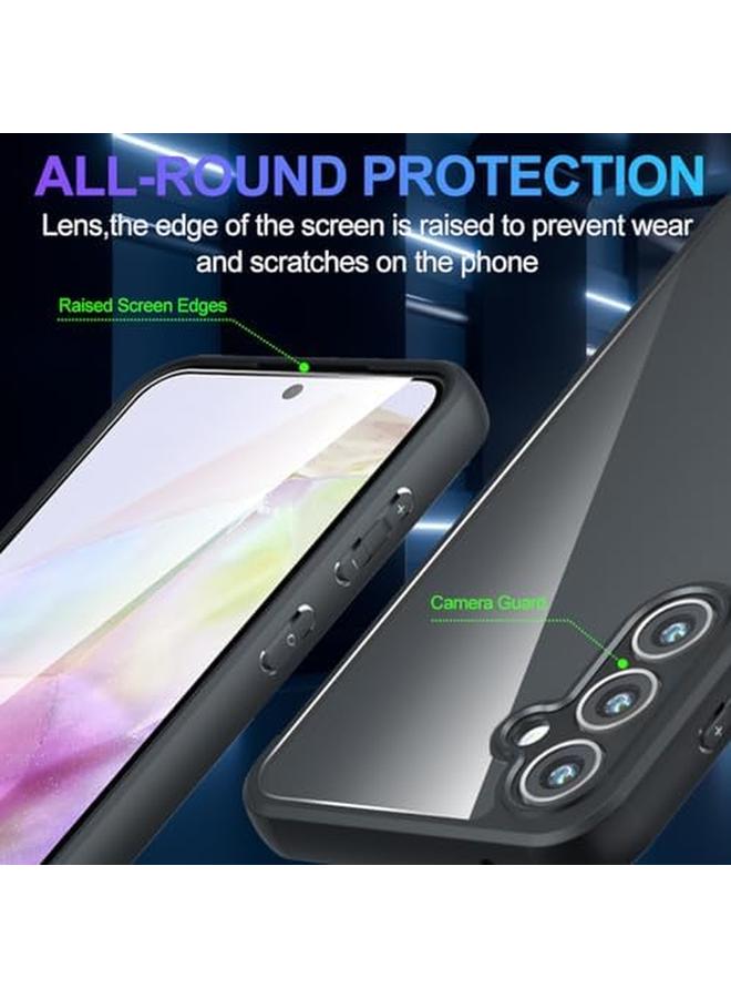erorex In 1 2 Pack Tempered Glass Screen Protector For Samsung Galaxy A35 5G 2 Pack Lens Protector With Ultra Slim Shockproof Bumper Case Premium Film Shockproof Case Friendly 9H Hardness  - Image 2