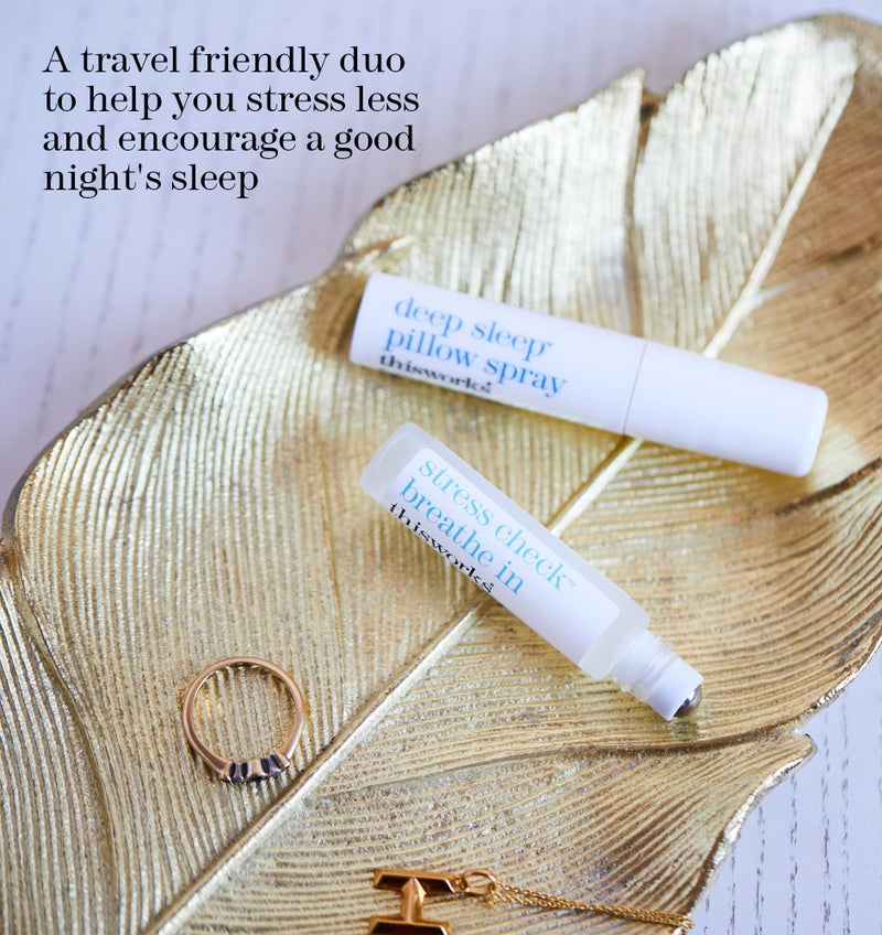 thisworks Choose Sleep Travel Kit, The Deep Sleep Pillow Mini Spray and Aromatherapeutic Roller Ball Infused with Eucalyptus, Frankincense & Lavender Essential Oils, 2x5ml - Image 2