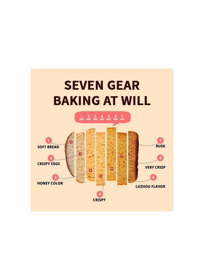 DSP - DSP KC2045 Bread Maker One Click Thawing Double Side Heating Toaster with Harness Storage, Anti-slip Chassis Design - Image 1