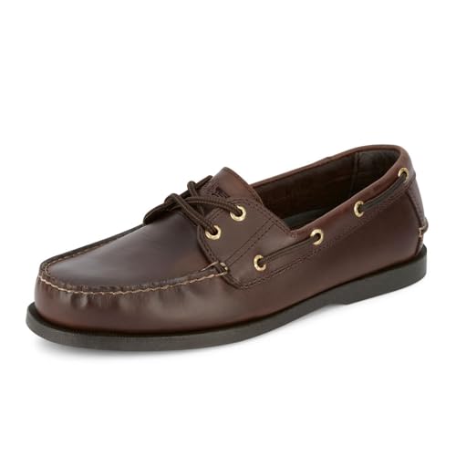 DOCKERS حذاء قارب مصنوع يدويًا من جلد دوكرز للرجال فارجاس، كستنائي، 11 W US - Image 1