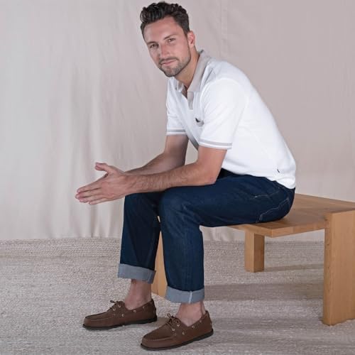 DOCKERS حذاء قارب مصنوع يدويًا من جلد دوكرز للرجال فارجاس، كستنائي، 11 W US - Image 2
