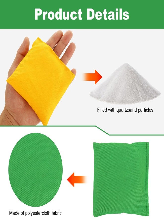 LOLYSIC 30PCS Bean Bags for Tossing, 4 x 4 Inch Colorful Polyester Small Bean Bag, Tossing Beanbag for Hand Toss Game Family Fun Outdoor Sports Supply for Boys Girls - Image 3