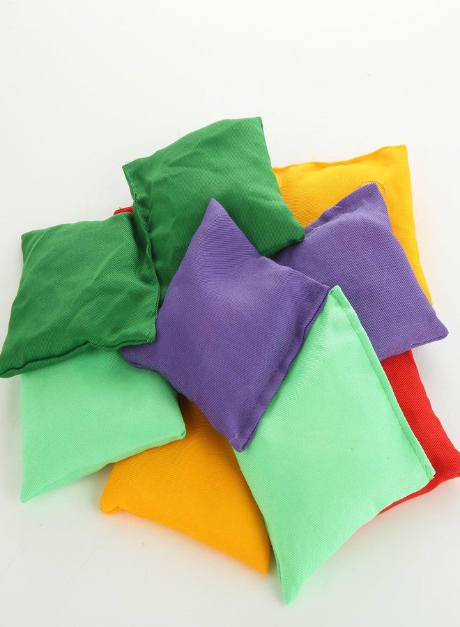 LOLYSIC 30PCS Bean Bags for Tossing, 4 x 4 Inch Colorful Polyester Small Bean Bag, Tossing Beanbag for Hand Toss Game Family Fun Outdoor Sports Supply for Boys Girls - Image 4