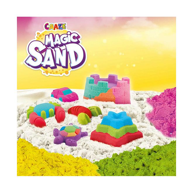 Craze Magic Sand Starter Can - 85g, Assorted Colors, Creative Play for Coordination and Motor Skills, Ages 3 Years+ - Image 4