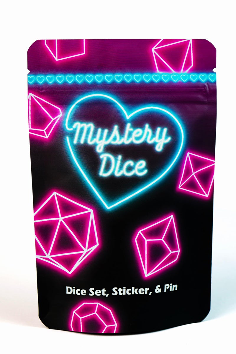 1985 Games Sweetheart Dice Set of 7 Polyhedral Dice Pink DND Dice Suitable for DND RPG Games Sweetheart Pack of 1 - Image 3