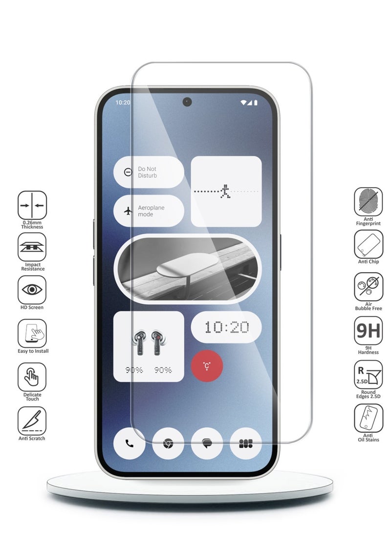 Techie HD Tempered Glass Screen Protector for Nothing Phone 2a - Anti Reflection Anti Bubbles 9H Hardness 0.33 mm Rounded Edges Easy Installation - Image 2