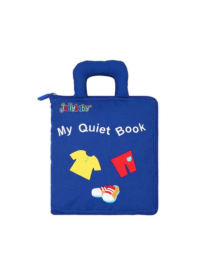 مجموعة كتب Baby Soft Busy Book My Quiet Book للسفر ولعبة Montessori الحسية التعليمية، 10 أنشطة تعليمية لمرحلة ما قبل المدرسة للأطفال الصغار من سن 1 إلى 3 سنوات، الأولاد والبنات (أزرق)