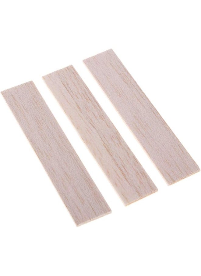 silvercnc Balsa Wood Unfinished Hardwood Sticks Dowels DIY Model Woodcraft Strips - 30 Pieces 90mm  - Image 2