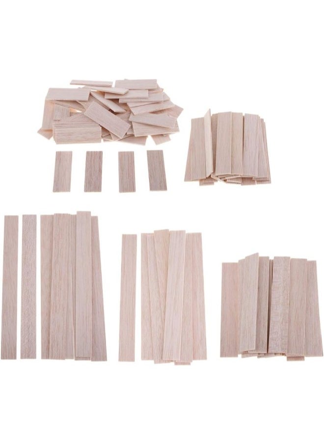 silvercnc Balsa Wood Unfinished Hardwood Sticks Dowels DIY Model Woodcraft Strips - 30 Pieces 90mm  - Image 4