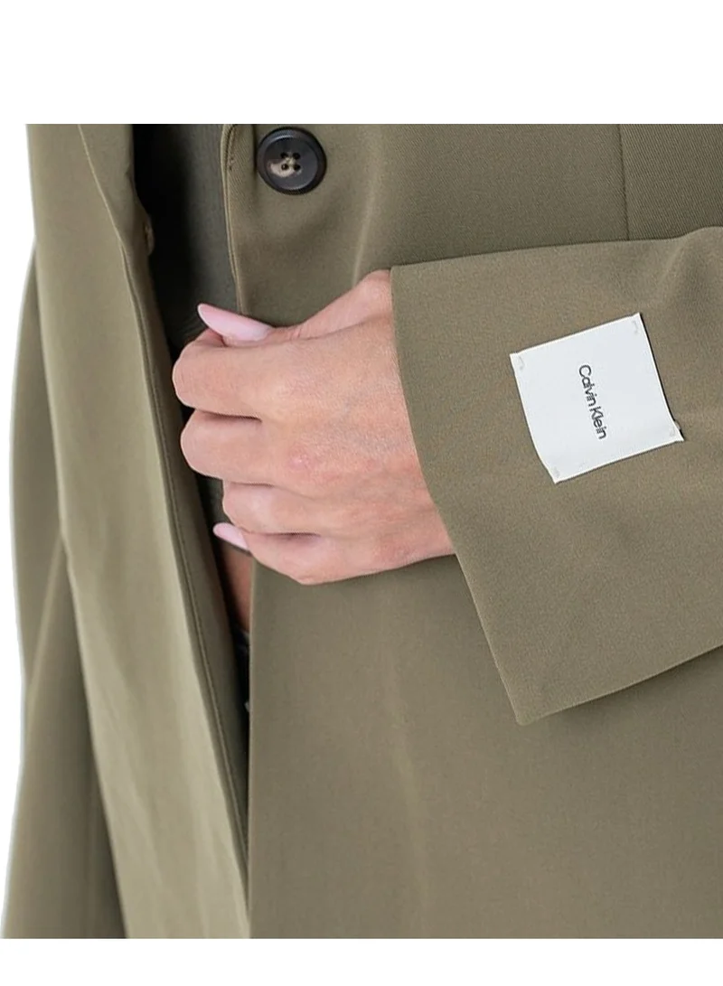 CALVIN KLEIN Khaki Crepe Jacket