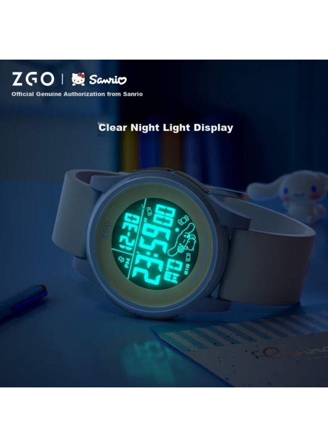 Zgo Sanrio Electronic Watch, Stylish Waterproof Student Watch For Girls, Digital Watch For Middle And High School Students, 8591