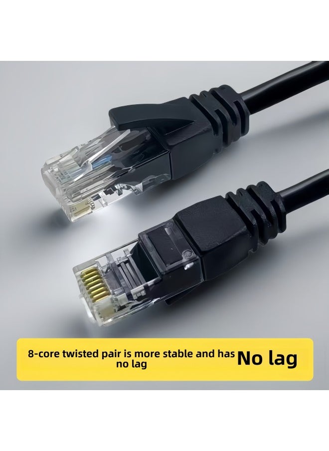 Generic Category 6 Network Cable Household Gigabit Finished Network Cable Computer Router High-speed Cable Non-shielded Broadband Jumper-Color:White-Line Length:1.5 M  - Image 5