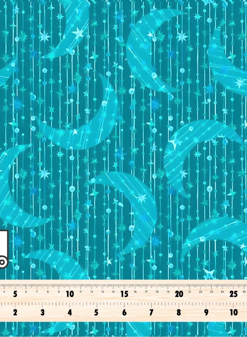 فيلاتو Ø¬Ù„Ø§Ø¨ÙŠØ© Ù…Ø®ÙˆÙŠØ± Ø¨ØªØµÙ…ÙŠÙ… Ù‡Ù„Ø§Ù„ Ø£ÙƒÙˆØ§ Ù…Ù† Ù‚Ù…Ø§Ø´ Ø­Ø±ÙŠØ± Ø§Ù„Ù„ÙŠÙ„ Ø¹Ø±Ø§Ù…Ù†ÙŠ Ø¨Ø§Ù„ÙŠØ§Ø±Ø¯Ø©ØŒ Ø¬Ù„Ø§Ø¨ÙŠØ© Ù…Ø®ÙˆÙŠØ± Ø¨ØªØµÙ…ÙŠÙ… Ù‡Ù„Ø§Ù„ Ø£ÙƒÙˆØ§ØŒ Ø¹Ø±Ø¶ 58 Ø¨ÙˆØµØ© - Image 4