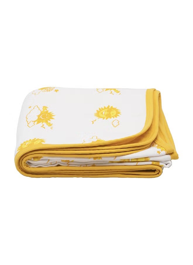 Kaarpas - Newborn Swaddle Blanket Wrap | Baby Swaddle Wrap Sleep Sacks for Baby Girls Boys | Baby Swaddle 0-6 Months essentials | Organic Cotton Muslin 3 Layered Quilt Blanket With Sky Theme Of Sun - Image 1