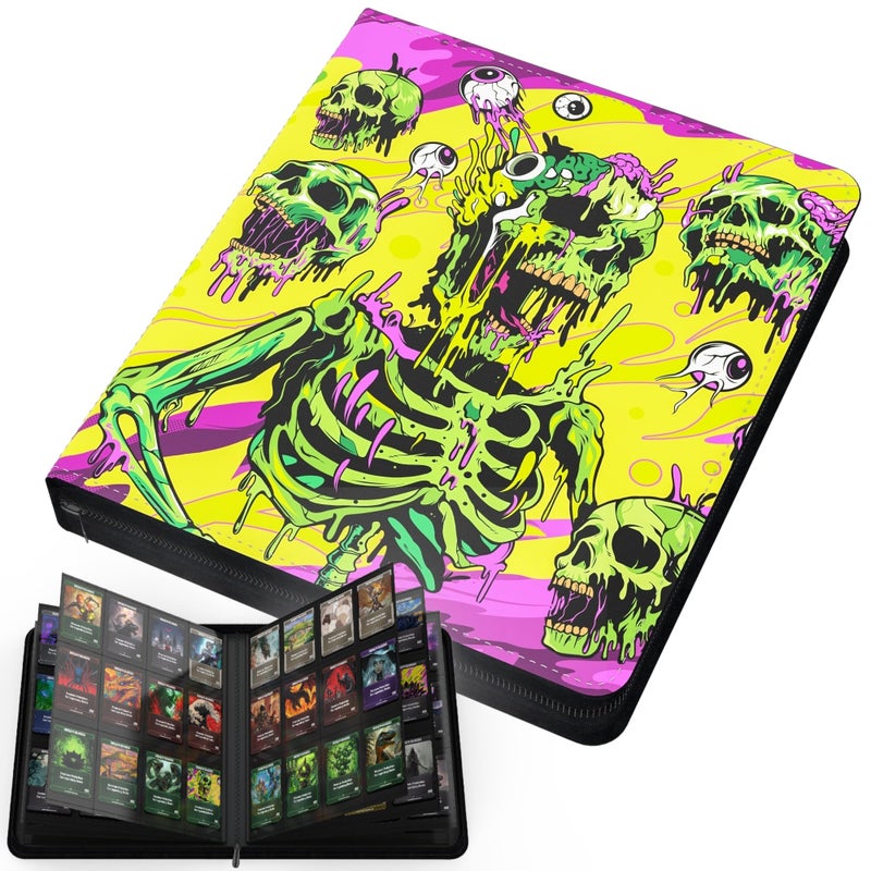 Realm Guard (Melting Skulls) 480 Card PU Textured Leather TCG Binder by Realm Guard - Image 1