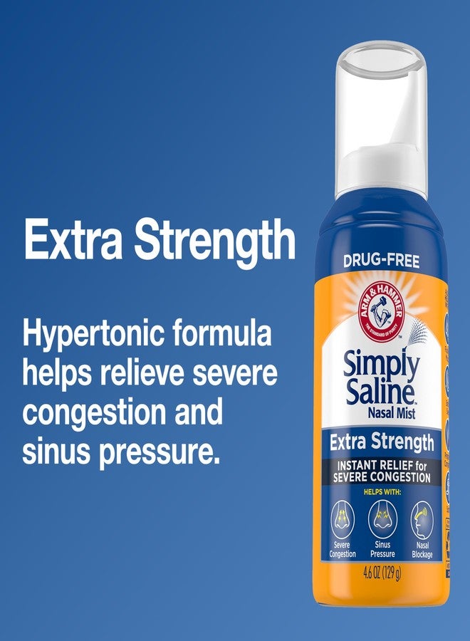 Arm & Hammer Simply Saline Extra Strength for Severe Congestion Relief Nasal Mist: 4.6oz 3-Pack - Image 3