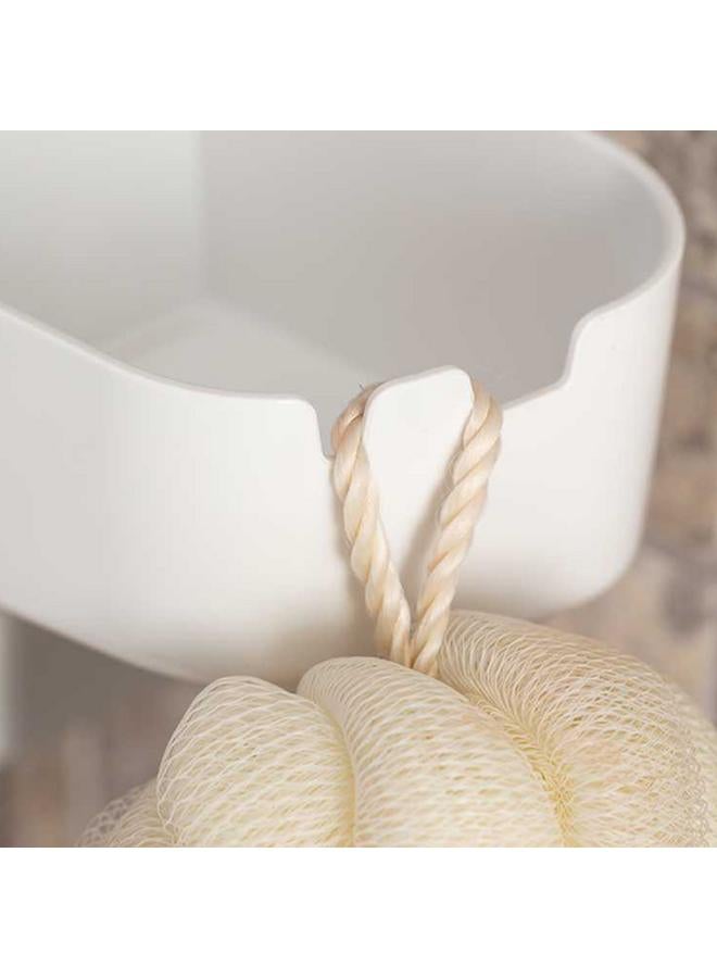 Primanova 3-Compartment Sleek Design Plastic Drippy Shower Basket White - Image 4