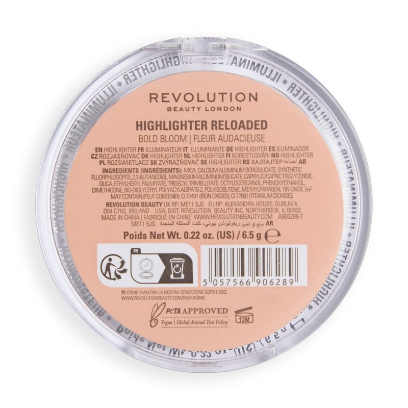 Revolution Reloaded Talc-Free Powder Highlighter – Bold Bloom - Image 3