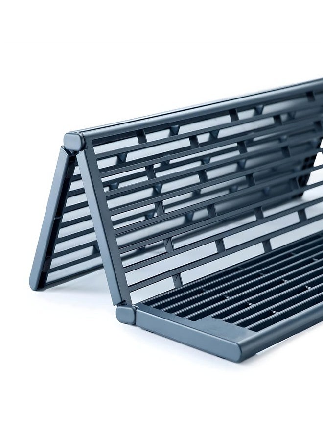 Divik Dish Drying Rack Over Sink Mat - Folding Kitchen Drainer Mat - Fruit & Vegetable Drain Rack, Adjustable Rack for Washing Dishes Drying Rack (1Pcs) - Image 3