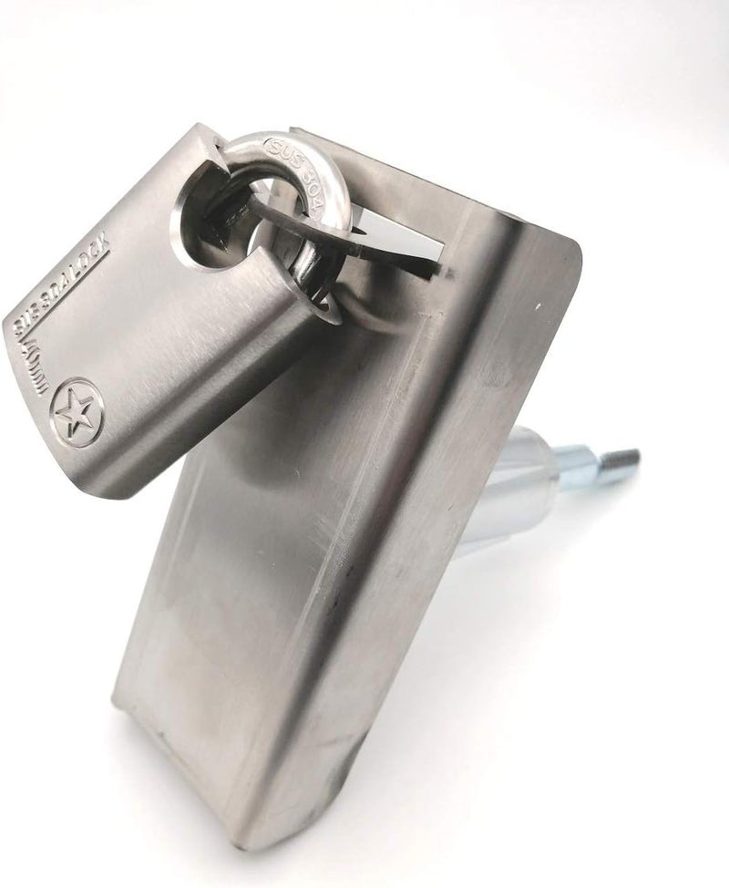 LORADAR Vending Machine Door Lock Stainless Steel Protection Cover, T Handle Vending Machine Lock Protection Cover, to Prevent The Lock Cylinder from Being Stolen or Damaged - Image 4