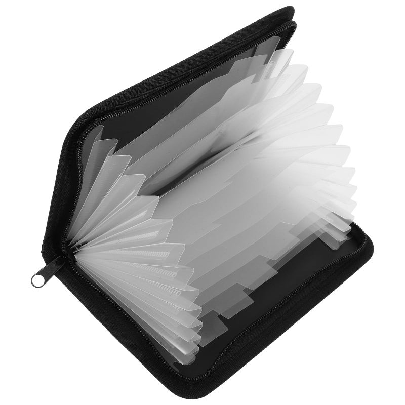 A6 Zipper Accordion File Folder Organizer For Receipts Bills Travel Office - Image 2