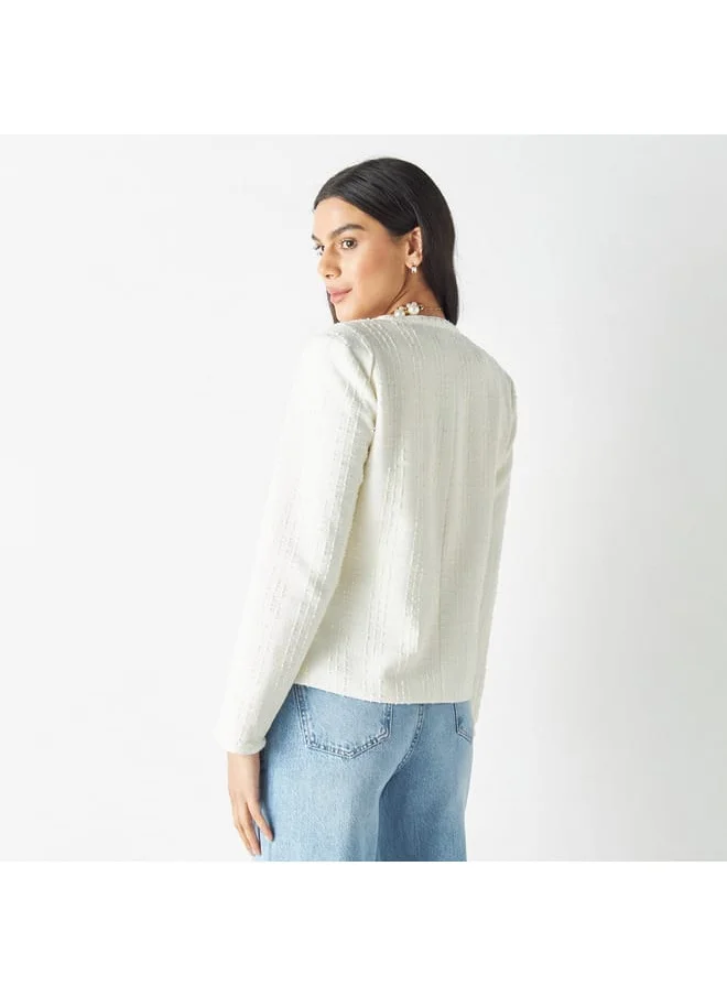 Iconic Iconic Textured Open Front Jacket