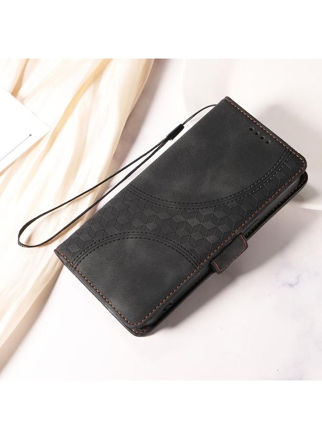 S-TOP Case For Motorola Moto G85 / S50 Neo Embossed Rhombus Starry Leather Phone Case - Image 2