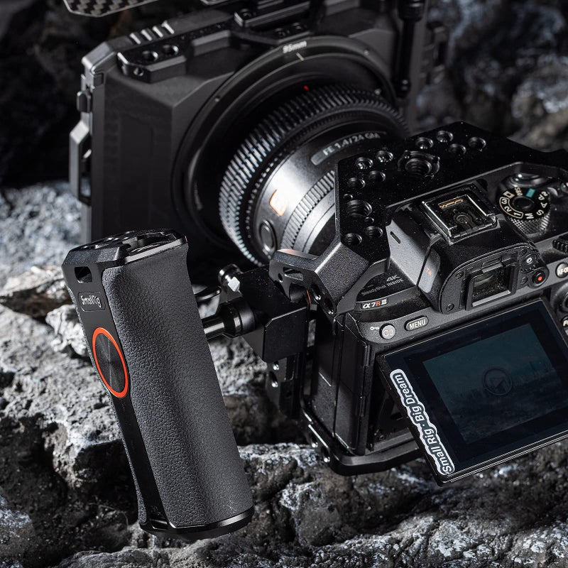 SmallRig Push-Button Rotating NATO Handle, Quick Release Handgrip for DLSR Camera Cage Kit, w/Built-in NATO Rail, Left Side - 3260 - Image 2