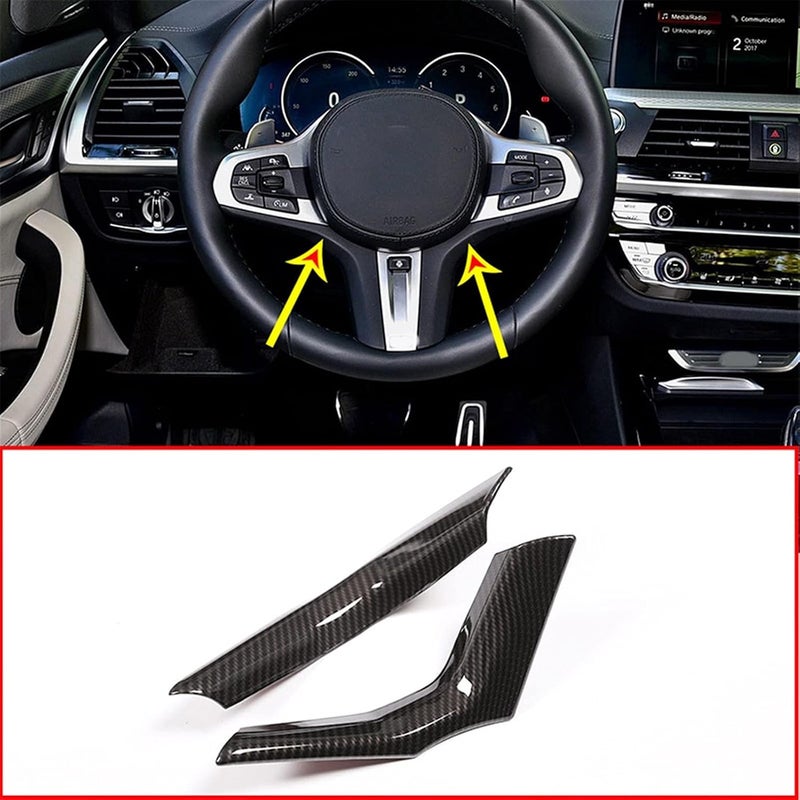 Wivplex Carbon Fiber Style Steering Wheel Cover for BMW X3 G01 - Image 3