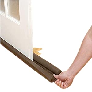 MESHWA ENTERPRISE Multipurpose Door Seal 36 inch DraughtDraft Guard Gap Sealer Bottom Sealing Strip for Insects Dust Water Proof Guard for Energy Saving Noise Cancellation Brown 12 - Image 1