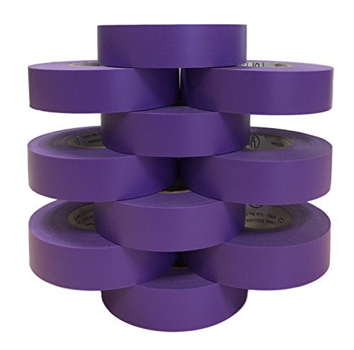 TradeGear Electrical Tape (10PK) Purple Matte – Waterproof, Flame Retardant, Strong Rubber Based Adhesive, UL Listed – Rated for Max. 600V and 80oC Use – Measures 60’ x 3/4" x 0.07" - Image 4