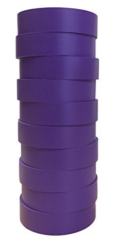 TradeGear Electrical Tape (10PK) Purple Matte – Waterproof, Flame Retardant, Strong Rubber Based Adhesive, UL Listed – Rated for Max. 600V and 80oC Use – Measures 60’ x 3/4" x 0.07" - Image 1
