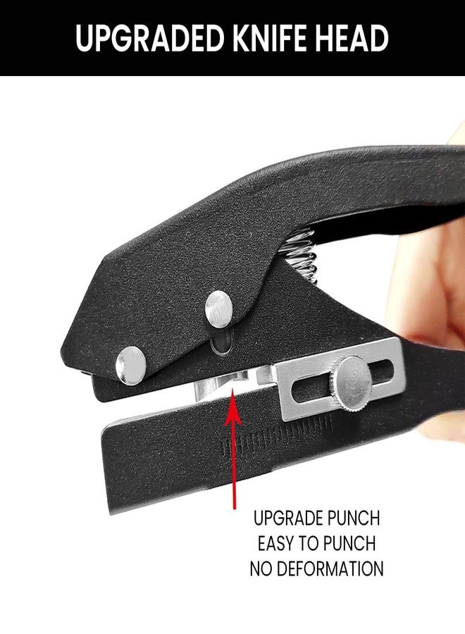 Serplex® Single Hole Punch 15mm Dia Hole Punch Plastic Hole Punch Spring Loaded Heavy Duty Hole Punch for Tagging, Plastic Cardboard, Slim Plastic Sheet - Image 3
