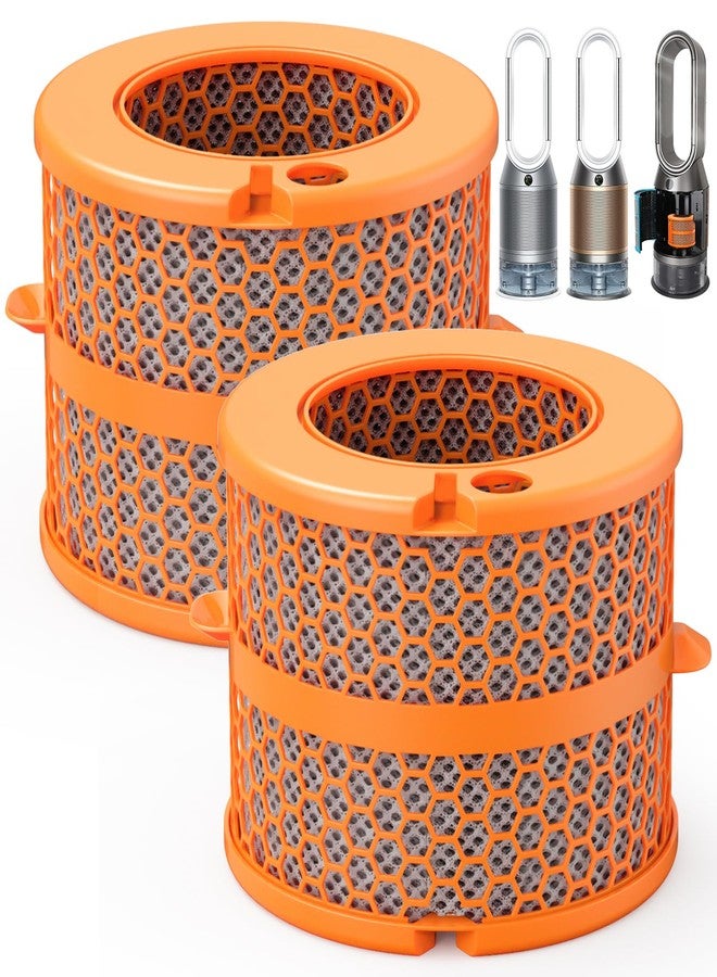 إزينلايف عبوتان من فلاتر ألياف الكربون PH04 البديلة للمبخر، متوافقة مع أجهزة تنقية وترطيب الهواء من دايسون PH01، PH02، PH03، PH04، PH3A. - Image 1